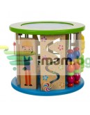 11в1 Дървен образователен куб за деца с много функции и игри